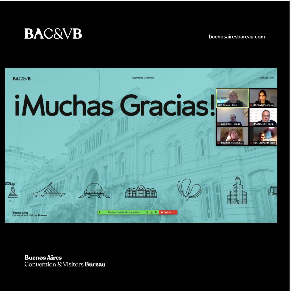 Destacamos el compromiso de todas las empresas socias del BAC&amp;VB durante el 2019 y en especial, valoramos que sigan siendo parte de la institución en esta coyuntura.👏🏼
Además, felicitamos la gestión de la Comisión Directiva del BAC&amp;VB y de su equipo ejecutivo.👏🏼