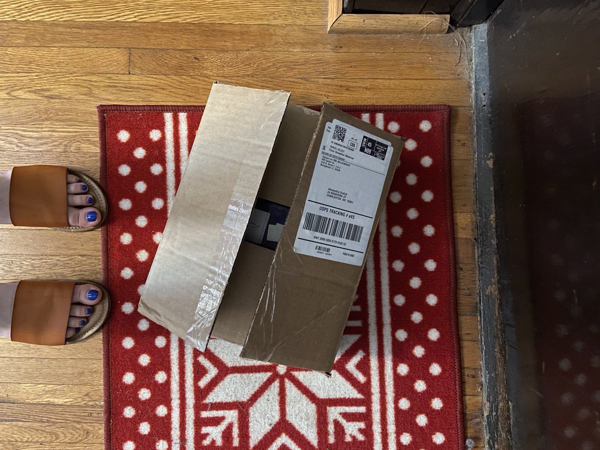 alexdudich_'s tweet photo. do you deliver packages like this @USPS or do i just have nosy next door neighbors? https://t.co/DVszVUdBjB