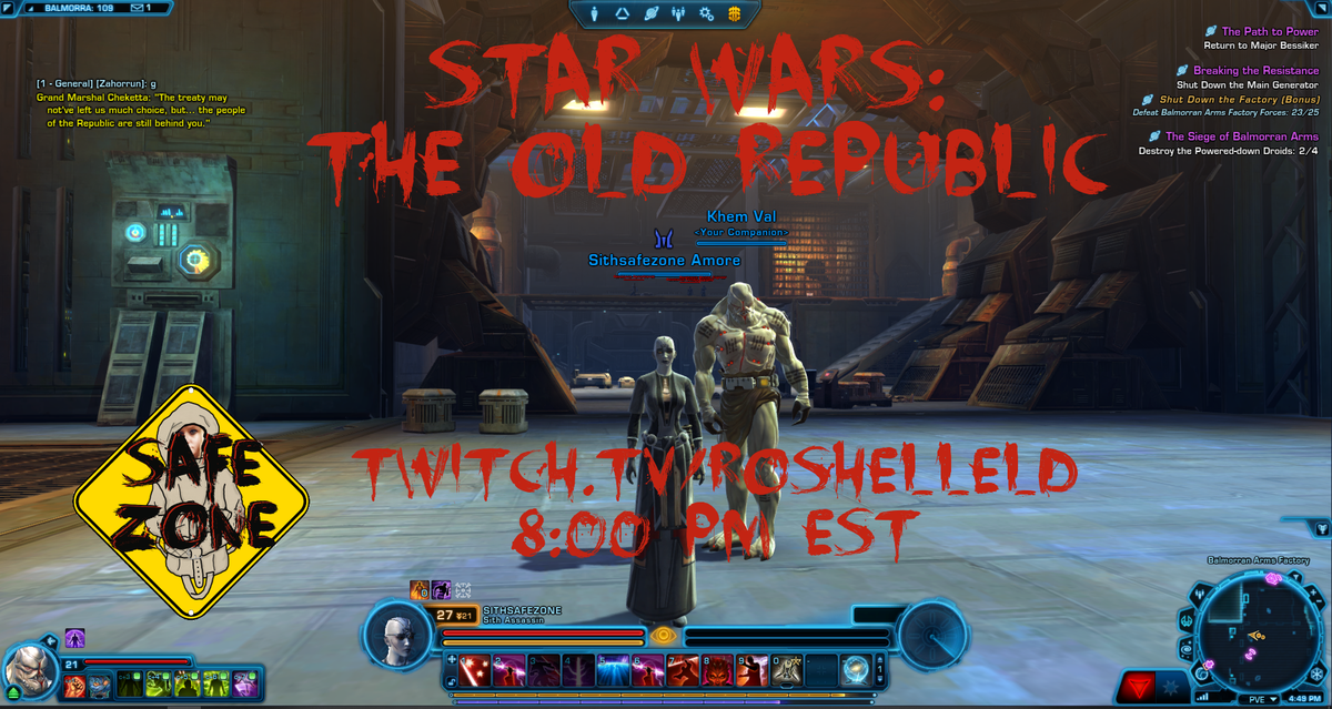 Sun Poison and Dirty Talk with <a href="/NightWillowFox/">NightWillowFox</a>  on twitch.tv/roshelleld 8PM EST #SWTOR!!! <a href="/Captain_Madmut/">Captain_Madmut</a> <a href="/TheMrLeafs/">MrLeafs</a> @Soulless_Havok