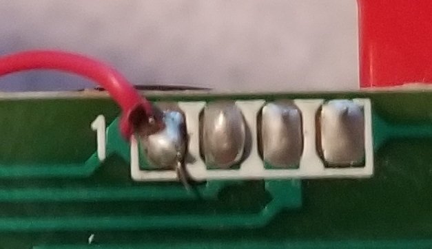 They also soldered 3 of the wires from the back and one from the front.I don't know any particular reason why you'd do this, other than "they screwed up".