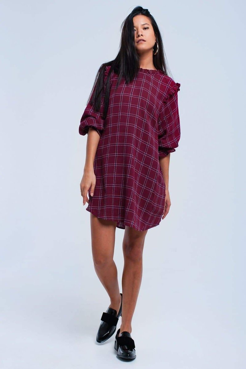DrFashionUSA's tweet image. BORDEAUX CHECKED DRESS

drfashionstore.com/collections/dr…👈⁠

Bordeaux pure cotton mini dress with a checked pattern. It has a round neck a round hem long sleeves with elastic cuffs and opens back detail with button closure.

#basicoutfit #accessories #lifestylefashion