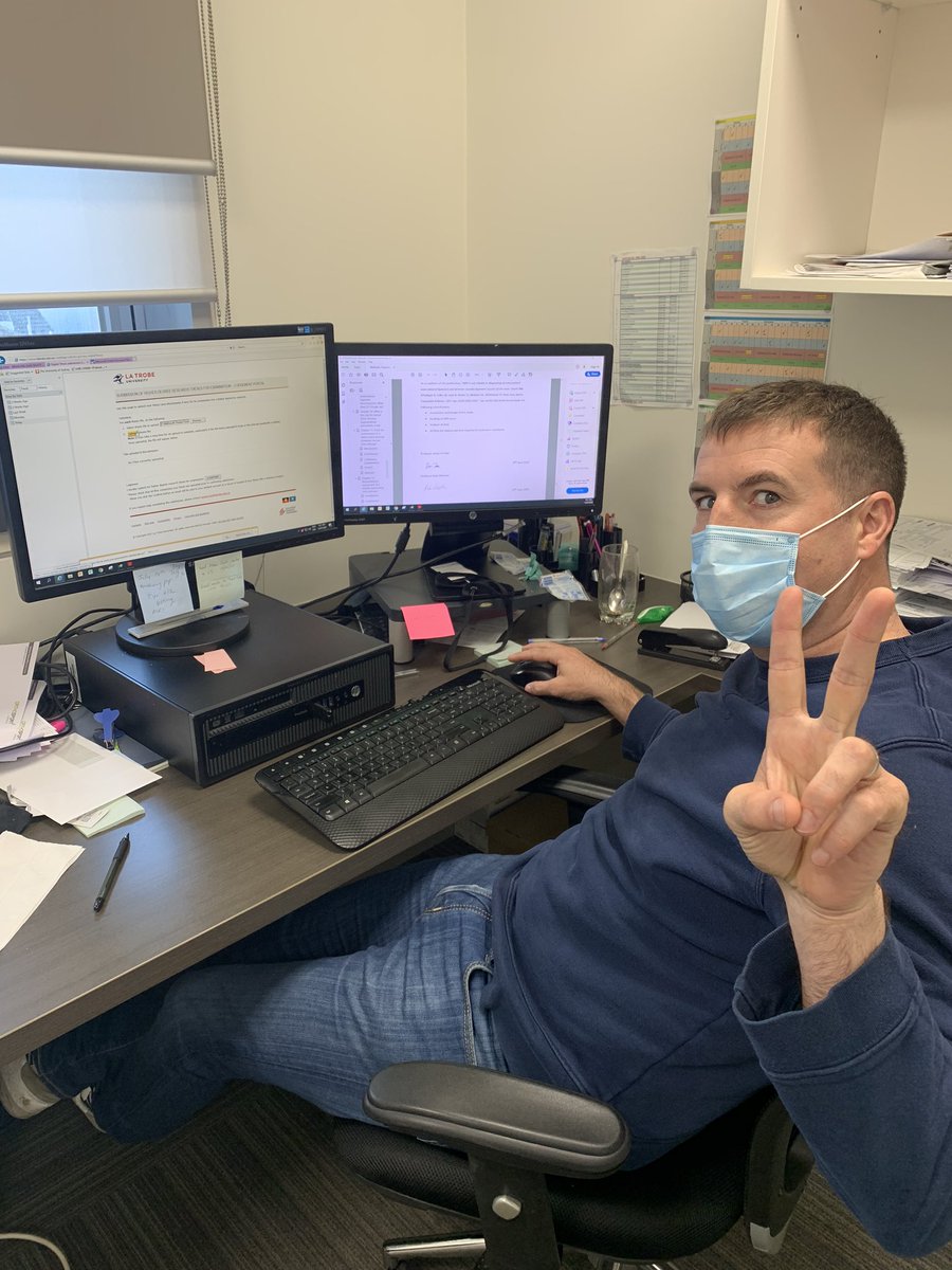 DevittBrian's tweet photo. Great to finally submit my PhD thesis. Thank you to @jfosv @feller_julian and @DrKateWebster for being my supervisors and to all the team at @OSVResearchUnit and @OrthoSportVic for their support. #makingthemostoflockdown https://t.co/b04SkIdgSn