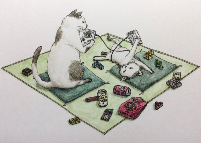 『兄ちゃん、弱わぁ〜!』?
#イラスト  #水彩  #過去絵 
