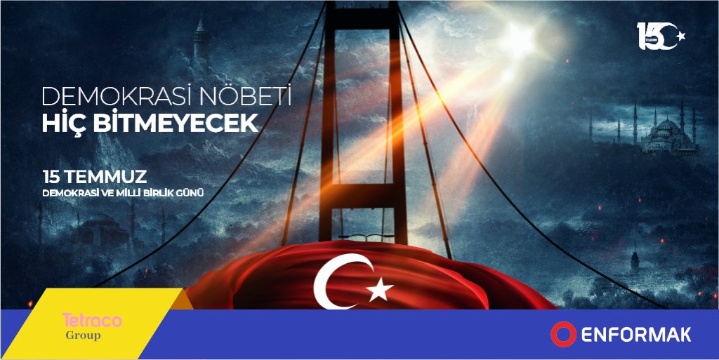 enformak's tweet photo. 15 Temmuz Demokrasi ve Milli Birlik Günümüz Kutlu Olsun...
#15Temmuz https://t.co/6BRGr3BIIA
