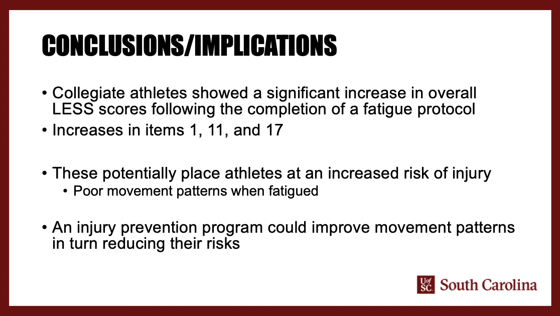 AlanieRhodesATC's tweet image. Check out the conclusions/implications from my rapid-fire presentation! Hope everyone can check out the presentation at VNATA!! @NATAFoundation #VNATA2020 #JumpBiomech