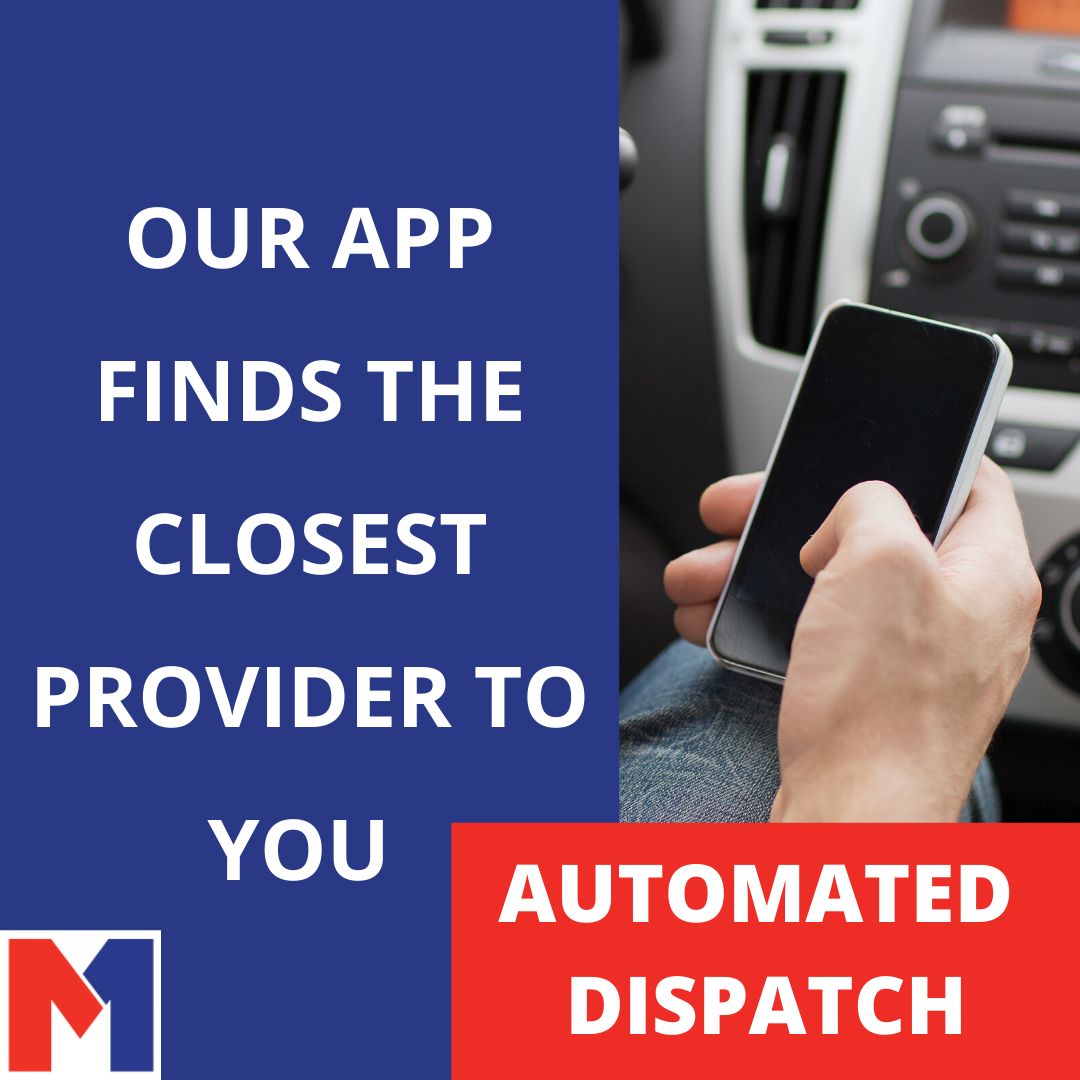 Mach1Services's tweet photo. Mach 1 Services automatically dispatches help when you need it! 🚗
Our app finds the closest provider to you without the hassle of someone calling and haggling a price for you.📱
https://t.co/zJFWrnA5YX
#Mach1app #machservices #RoadsideAssistance
#AutomatedDispatch https://t.co/zOKf4hPMHZ