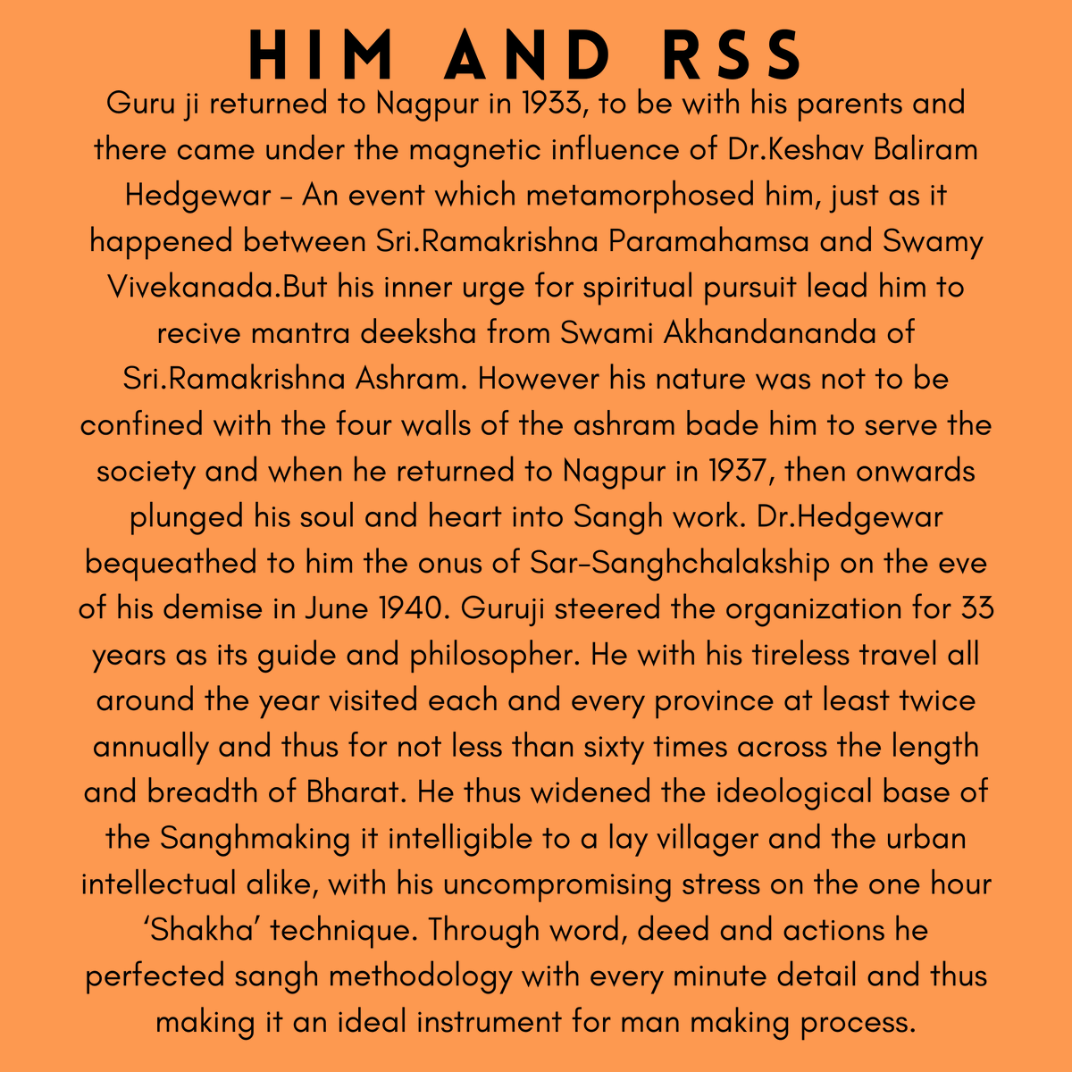 HSSUSAGeorgia's tweet photo. His long lasting impact is very important in our shakhas nowadays. Have a quick intro to M.S. Golwalkar Ji. https://t.co/APFrFjPZhy