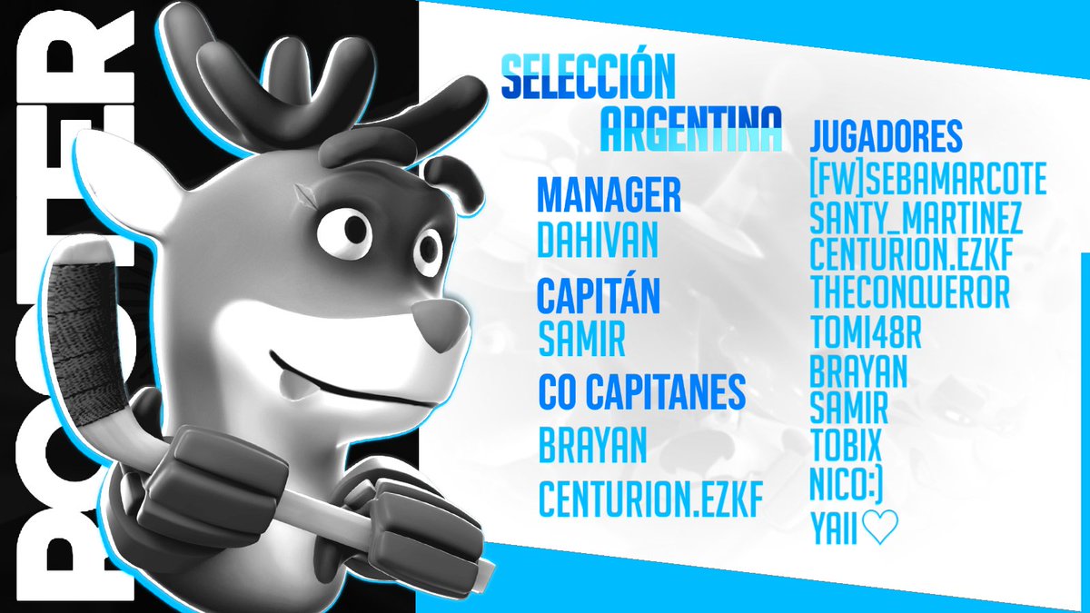 #RH | ¡TENEMOS EQUIPO!

Después de un arduo trabajo podemos presentar a los 10 jugadores que representar a la celeste y blanca en los próximos torneos internacionales.

#ArgIsStrong