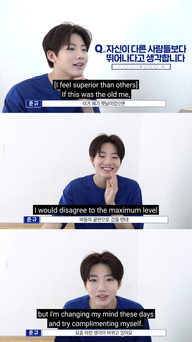 "i'm very thankful for the attention i get from fans. i really think it's a blessing""if this was the old me, i would disagree to the maximum level (feeling superior than others). but i'm changing my mind these days and try complimenting myself"can't be any prouder of you 