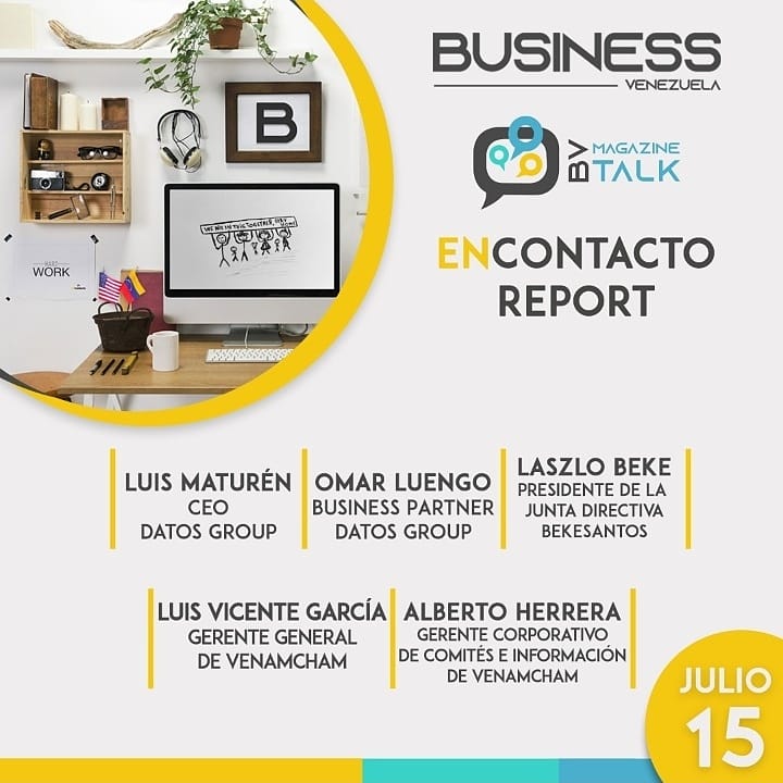 ¿Te inscribiste ya para BV Magazine Talk? Mañana 15 de julio podrás compartir con los colaboradores de la #Edición371 de nuestra revista #BusinessVenezuela. El panel de ponentes estará conformado por <a href="/luismaturen/">luismaturen</a> <a href="/omluengo/">Omar Luengo</a> <a href="/Laszlobekes/">Laszlo Beke</a>, <a href="/chonto20/">Chonto</a> y <a href="/lvgarcia/">Luis V Garcia</a>.