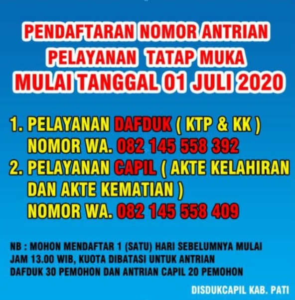 disdukcapilpati's tweet photo. https://t.co/nKXaMfEUyV