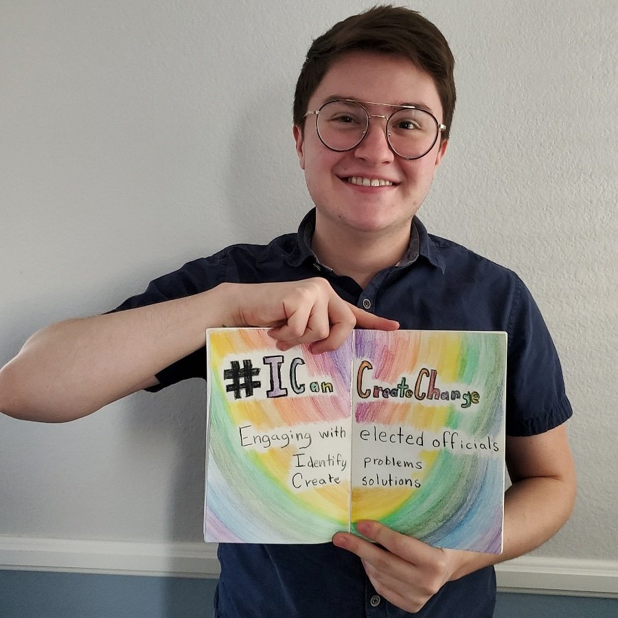 LGBTQXchange's tweet photo. Tristan creates change by engaging with elected officials to identify problems and create solutions.

#ICanCreateChange
#XchangeForChange https://t.co/HNQb31CF1B