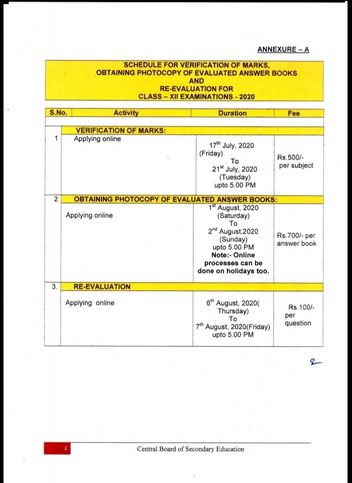 abhishekTWEETS7's tweet image. #cbse12thboard #reverification #revaluation details. #cbse @TOI_Nagpur