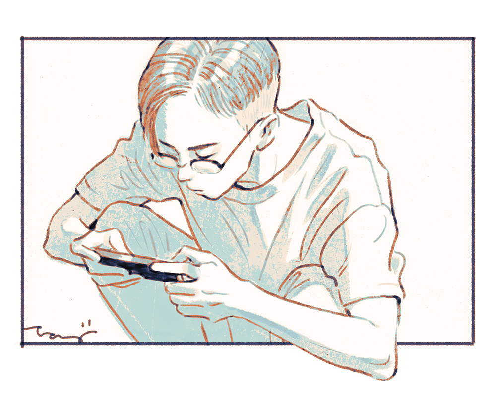 shaved sides 