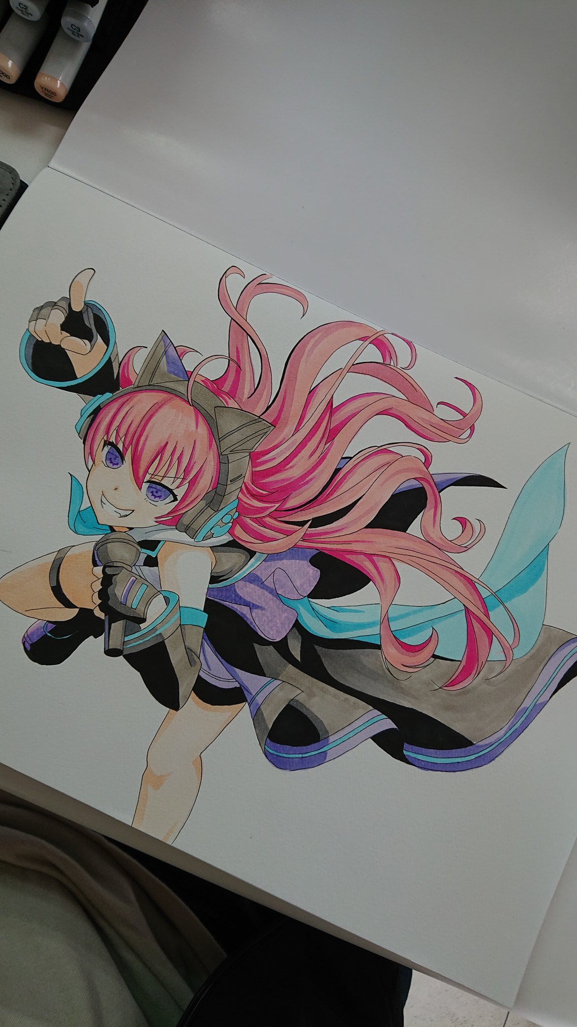 かずきち 今朝のチュチュはここまで 仕事してきますー イラスト イラストリクエスト 模写 色塗り コピック ガルパ チュチュ イラスト拡散 フォロワーさんの推しが描きたい フォロワーさん増やしたい イラスト好きな人にフォローされたい