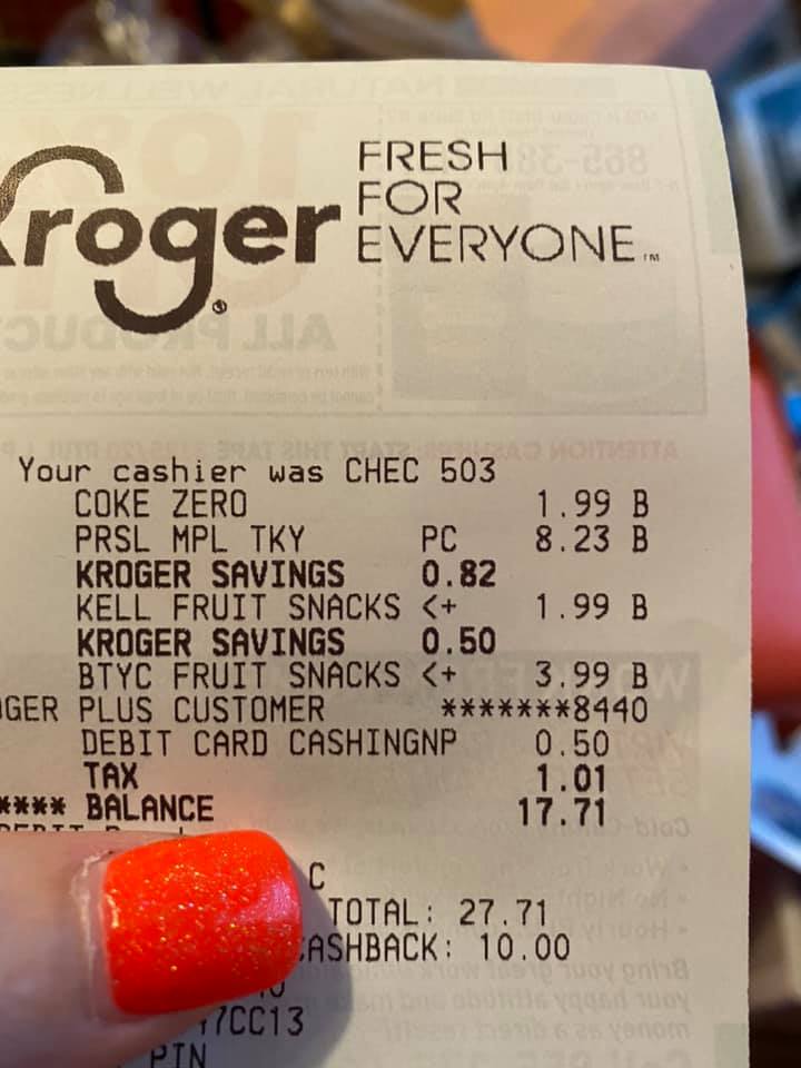 Kroger On Twitter We Do Not Have A Change Shortage Fee If You See Change Shortage Listed On Your Receipt Then This Is The Amount That Was Placed On Your Loyalty Card