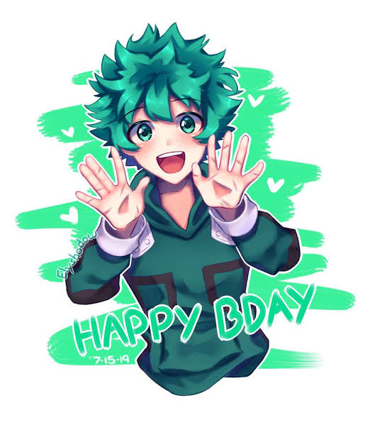 TodoXdeku321's tweet photo. HAPPY BIRTHDAY DEKU! ❤️❤️🎉🎉 https://t.co/RRJIoh0u2I
