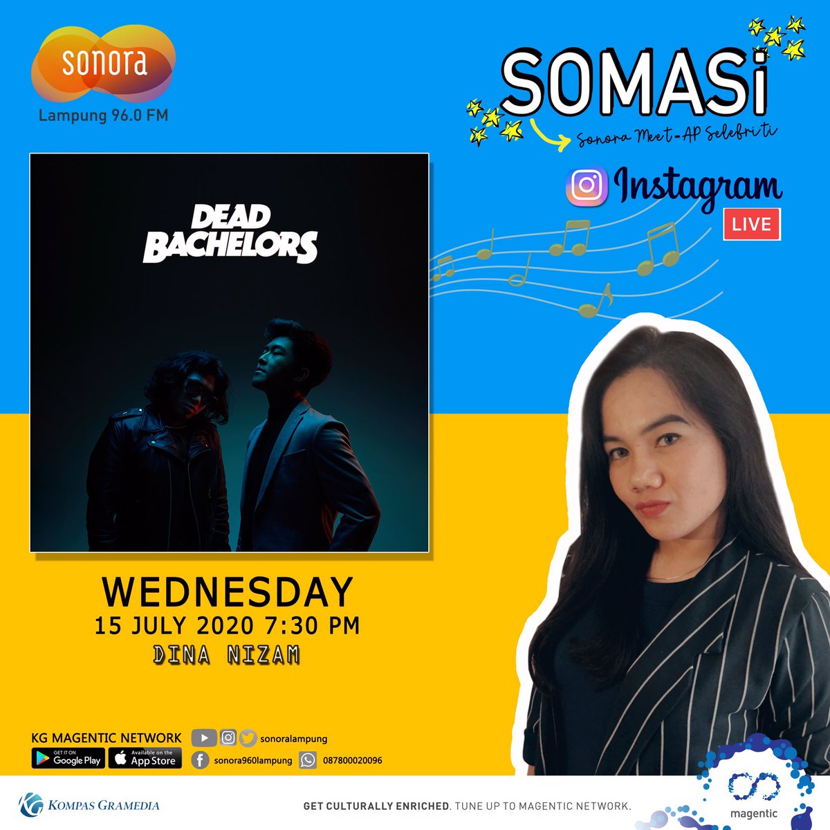 JuniRecords's tweet photo. SOMASI IG LIVE bareng @dead_bachelors hari ini jam 19:30 Wib hanya di @sonoralampung https://t.co/AjPzpn4FLn