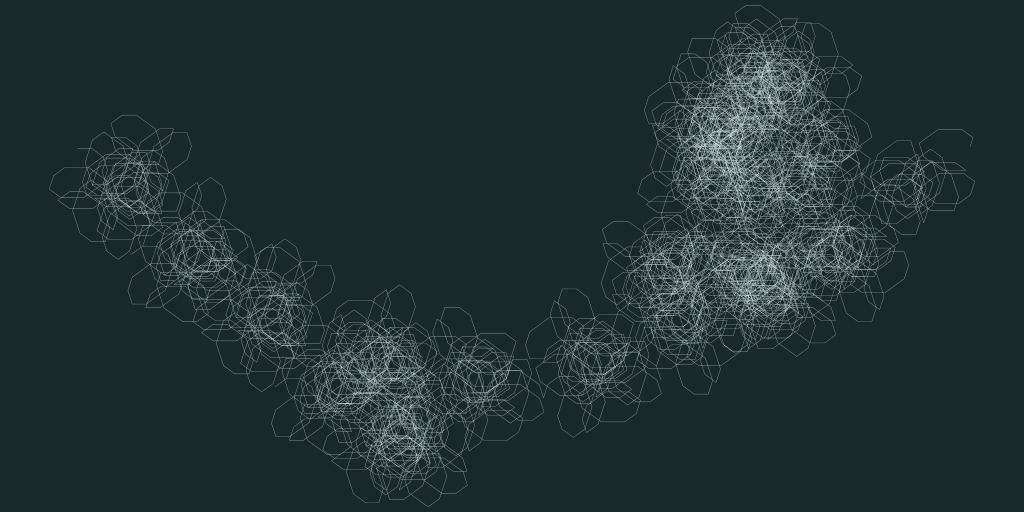 LSystemBot's tweet photo. {"start":"NFCH","rules":{"F":"[]YHFHFF-","N":"CHC","H":"ECFFNE","Y":"N[E]"},"a":36,"iter":7} https://t.co/LMlrZqXMn3