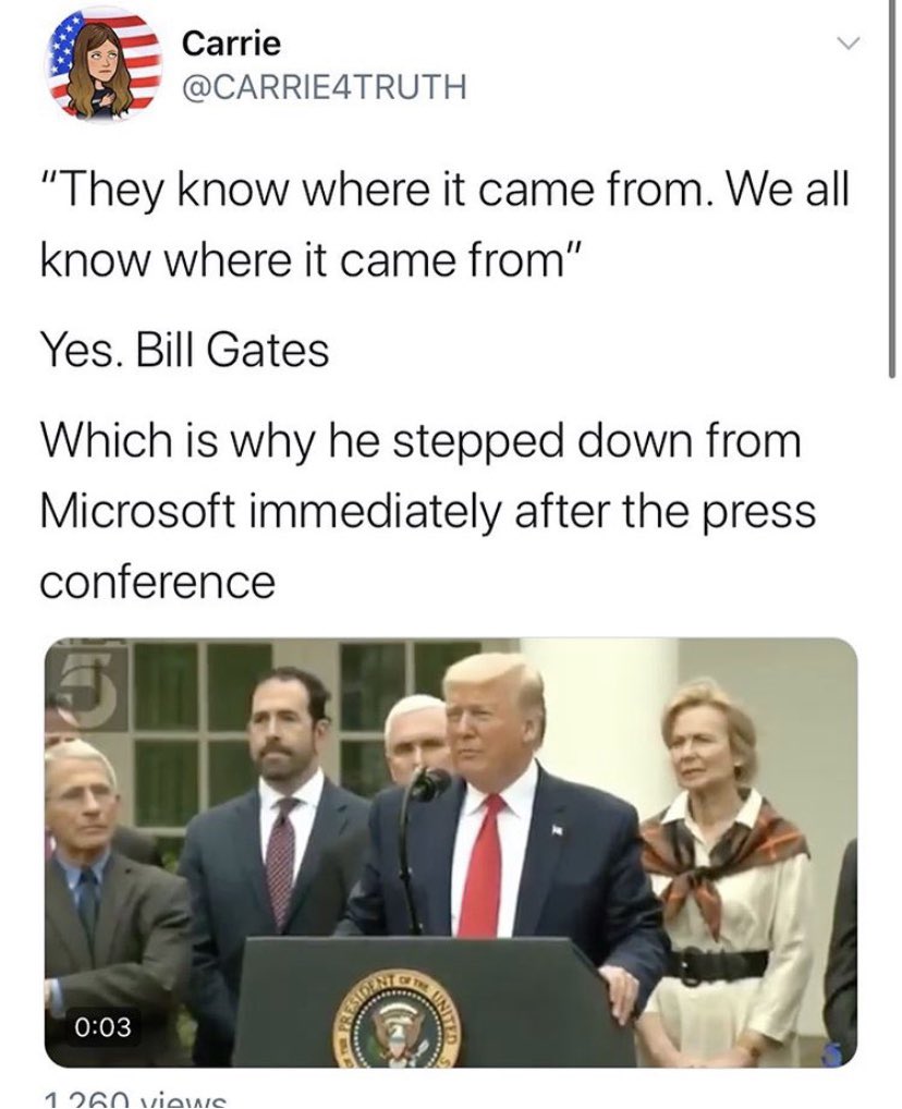JonnyQPublic's tweet photo. Can we just take a moment to thank #billgates for stepping up and paying for free #Coronavirus tests during this #plandemic? #mispellingshavemeaning #wwg1wga #learnthecomms https://t.co/5stFg9bhLJ