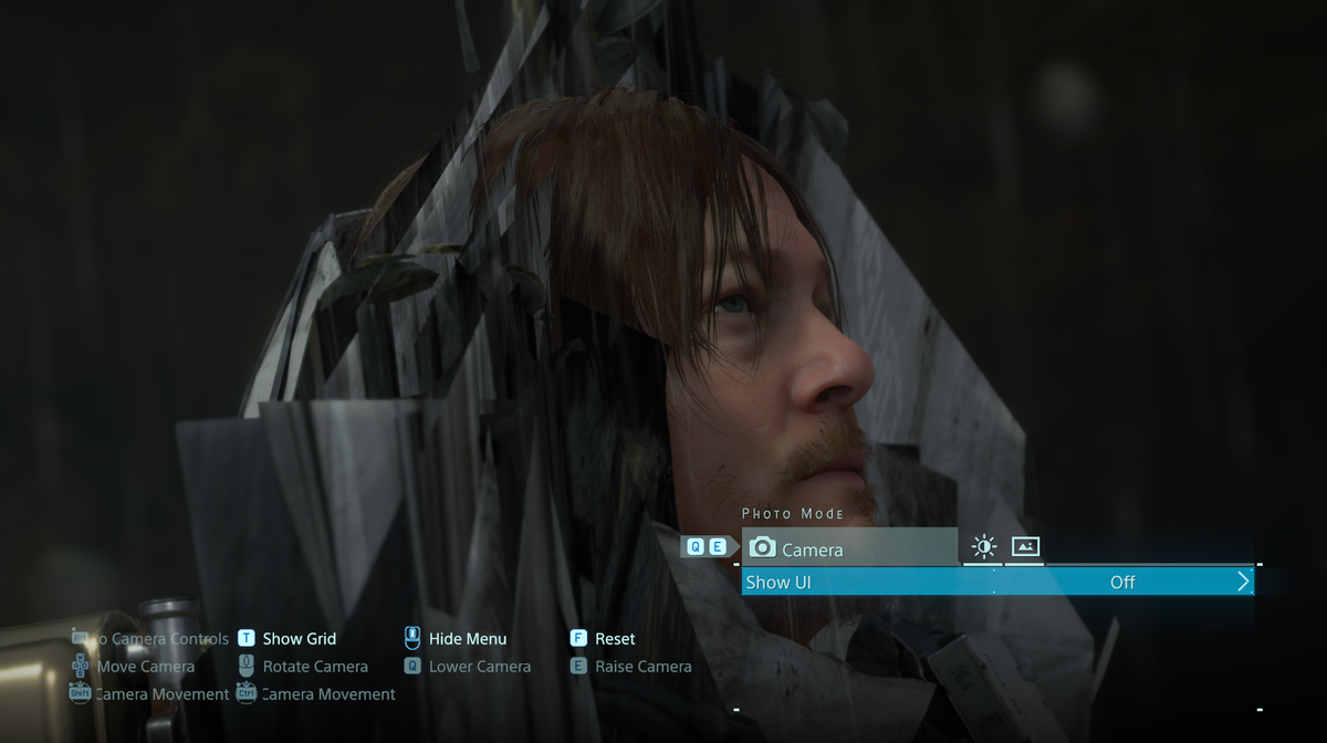 The previous Decima Engine game, Horizon Zero Dawn allows you to enter photo mode during cutscenes, but you can't move the camera. Death Stranding disables photo mode all-together during cutscenes, so the first step was to re-enable that feature. (Ignore the polygonal horror)