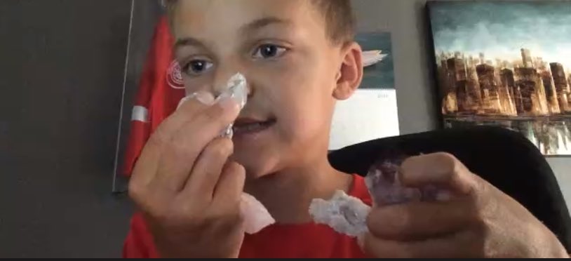 One of our campers was sharing how he loves crystals! He was showing us his favourites in his collection. Getting to know our students is always fun ✨👍🏼☺️ #GECDSBSLP2020 <a href="/slpvirtualCW1/">@slpvirtualCW1</a> <a href="/gecdsbpro/">GECDSB PR</a>