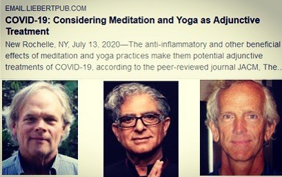 Sympathetic overdrive can cause inflammation, the most important factor in morbidity and mortality from Covid 19.

Our investigation shows that yoga and meditation counteract the effects of inflammation. 

Click here to read the article- liebertpub.com/doi/10.1089/ac…