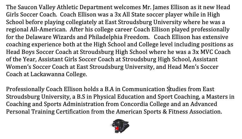 SauconAthletics's tweet photo. #SVPanthers https://t.co/ZOFR7tsMde