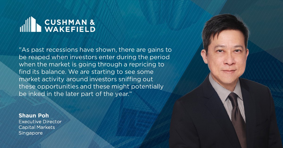 cushwakeAsia's tweet photo. How did #CRE investments in Singapore fare in the second quarter of 2020? What #investment activities can we expect in the later part of the year? #CWExpert Shaun Poh shares his views >> https://t.co/nmxOjIGpL1 #capitalmarkets https://t.co/BRlr8QKJwd