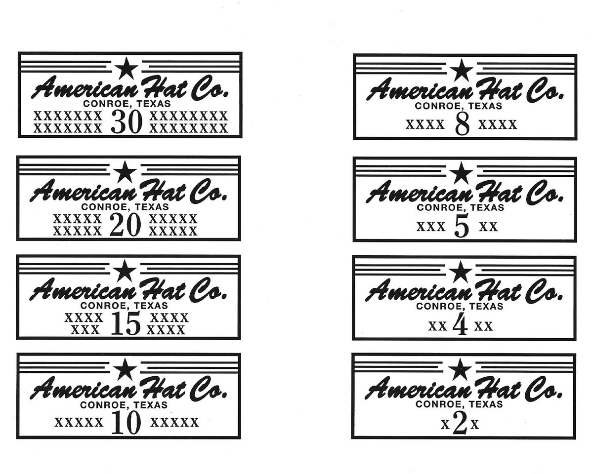 AmericanHatCo's tweet photo. #HatHistory🇺🇸 These are some of our old sweatbands that were on the inside of hats! #hatfactor https://t.co/UaBl9pMk6i