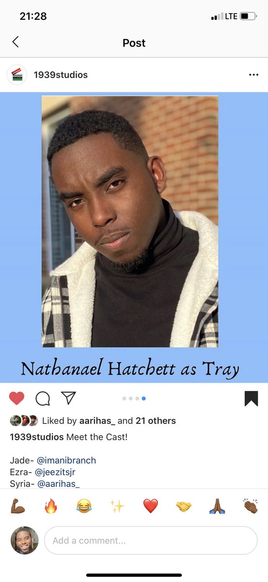 instagram.com/p/CCpLWohJch1/… I’m going to be starring in my first movie!!! 🎬🎭 #Actor #SupportTheArts #YoungGiftedAndBlack
