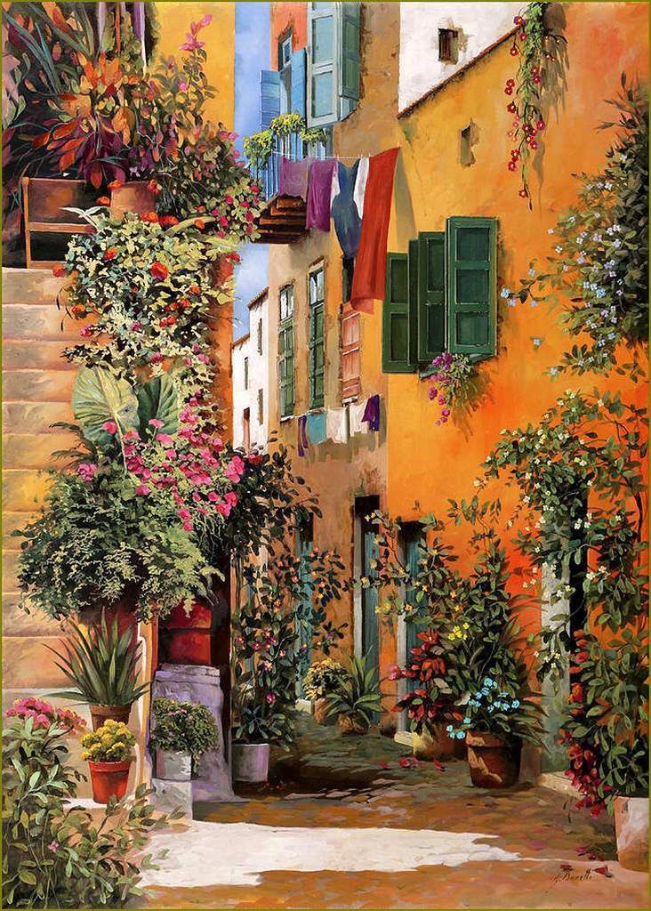 alexalexpda's tweet image. Passer ses vacances dans une des peintures de Guido Borelli : une ambiance