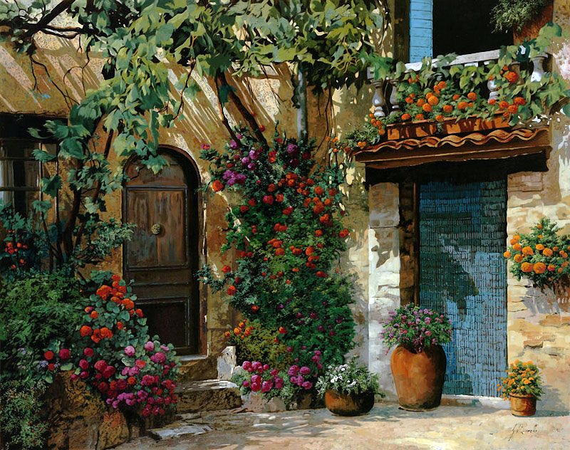 alexalexpda's tweet image. Passer ses vacances dans une des peintures de Guido Borelli : une ambiance