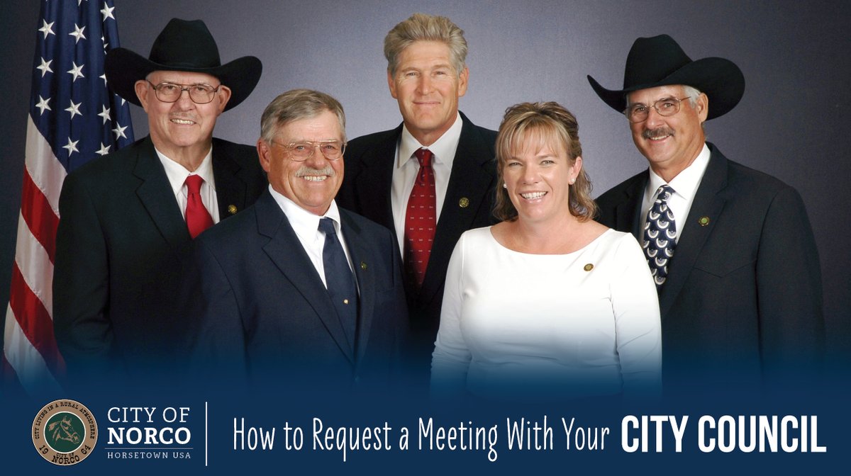 CityofNorco's tweet photo. In Norco, City Council Members are very accessible, and residents and other interested parties can request private meetings to engage in candid conversations and discuss community issues. To learn more about the meeting request process, visit https://t.co/HwlLfVB3Va. https://t.co/nWPIdEkSAC