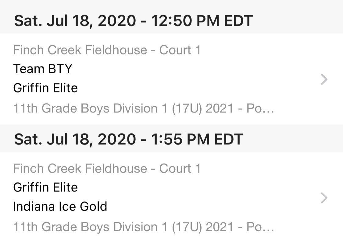 17u schedule for the weekend is out. Excited to be at full strength with <a href="/cam_pope3/">Cameron Pope</a> back and <a href="/DeAjuanstepp_/">DeAjuan</a> with us 🔴⚪️⚫️