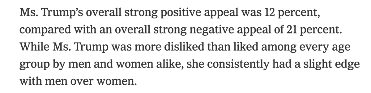 And with special relevance to this latest Ivanka Trump brainwave ... Americans look at the present First Family and almost unanimously agree:  #findsomethingnew  https://www.nytimes.com/2019/04/01/us/politics/trump-e-score-rating.html