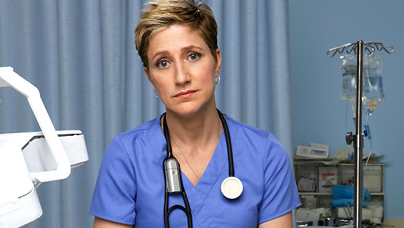 Edie Falco as Carmela Soprano & Nurse Jackie