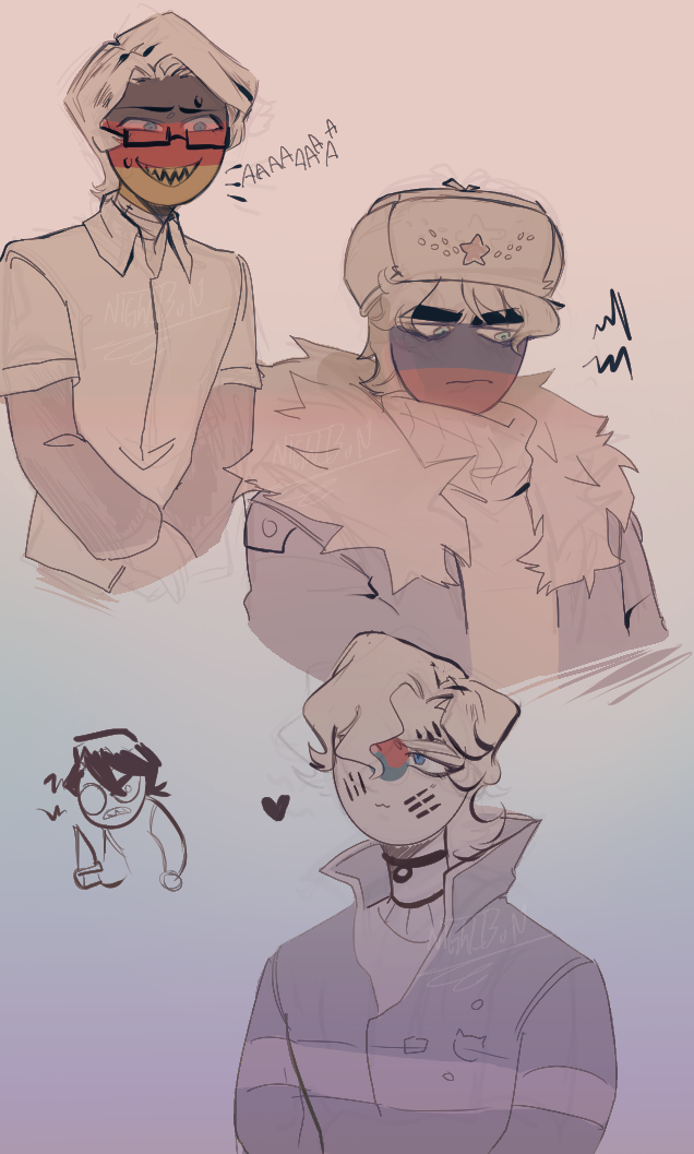 CanulPamela's tweet photo. doodles i made in aggie.. #Countryhumans #ChRussia #ChGermany #ChSouthKorea https://t.co/AeTN8VD3b4