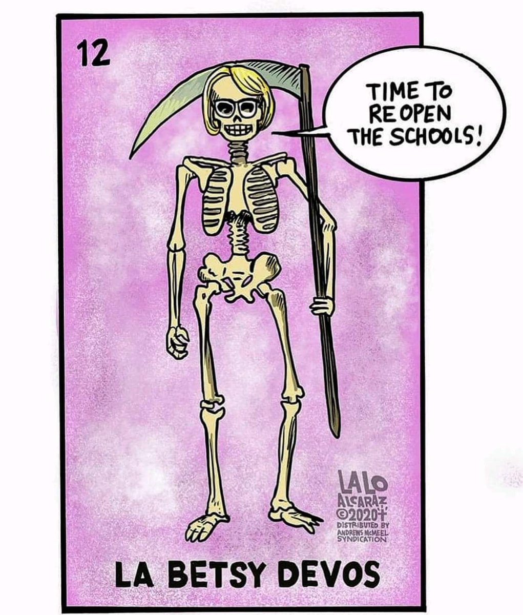 ChangOurWorld's tweet image. #BetsyDeVos #loteria #DeVosMustGo