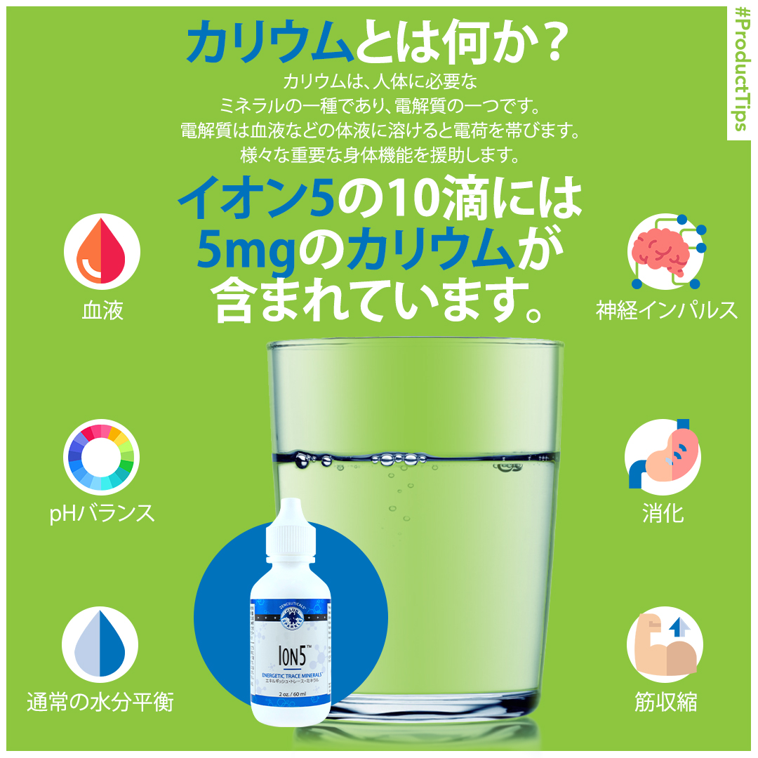 Ion5 エネルギッシュトレースミネラル 60ml 2本セット クラブ