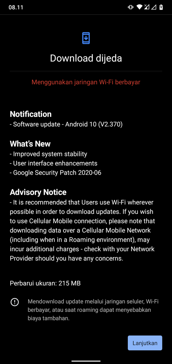 m_arisR's tweet image. Major update untuk Nokia 2.2 udah tersedia nih min @nokianesia apakah bakal memperbaiki bug notif yang gk muncul?