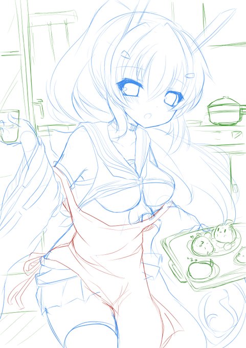 ラフできた_("_'ω`)_ 