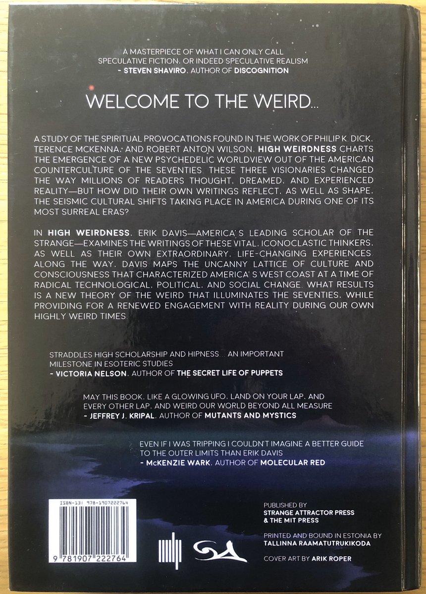 djp1974's tweet photo. My 1974 birthday present to my higher self while @KinokuniyaAust: @erik_davis’ ‘#HighWeirdness’ -  with equally high praise from scholars of modern #esotericism/#fortean , my #psi-nchronic senses are tingling like they did when I started reading @Peter_Kingsley’s ‘#Catafalque’ https://t.co/rA3uqVfo8V