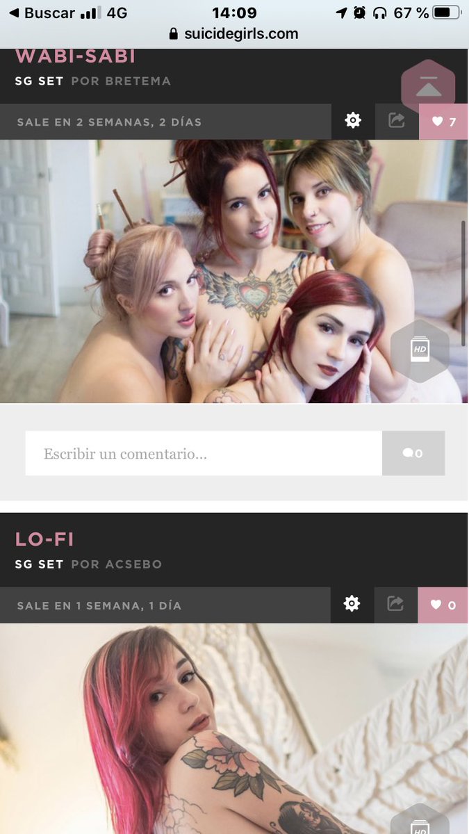 Bitelchusaaa's tweet image. Mis próximos sets en @SuicideGirls ✨ no puedo esperar a que salgan!