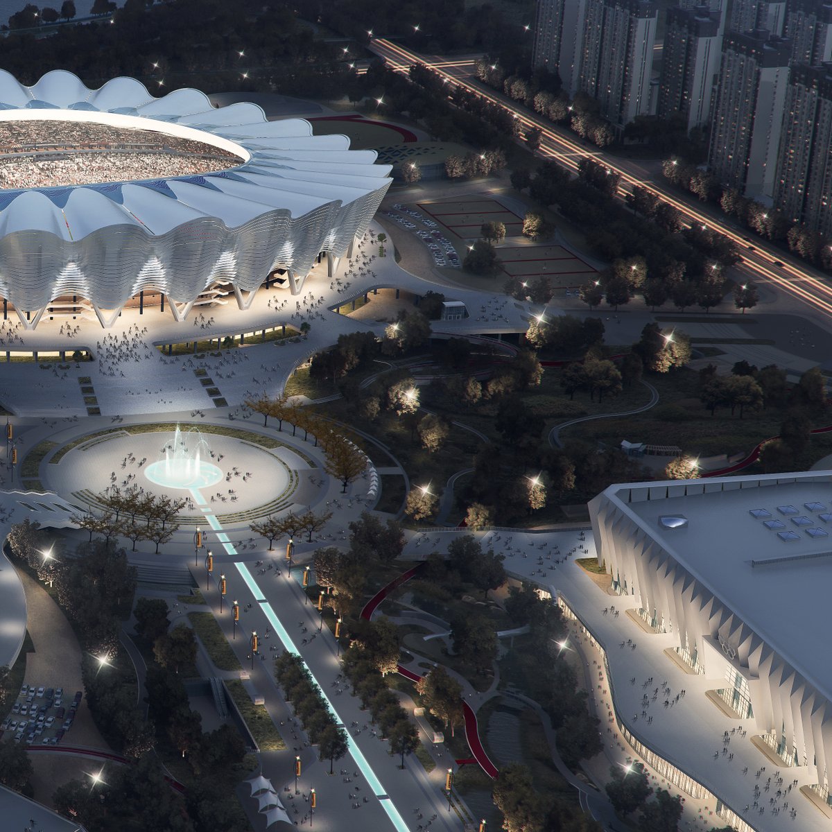 sntvisual's tweet photo. To render with Lumion can be time-consuming too. https://t.co/gC24usesWL

#stadiumrender #footballstadium #chinastadium #grandstadium #architecturalrender #3drender #publicspace 
#sportsrender #lumionrender #lumionrenderings #architecture #architects #architectdesign https://t.co/F2uQwAd4PH