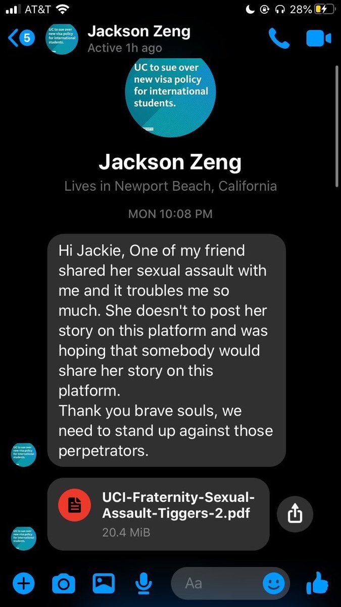 ATTENTION: We have found out who the defamer is: His name is Jackson Zeng and he was blackballed in 2017 from my fraternity after I called him out for stealing a bros wallet.