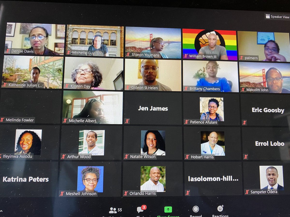 Amazing gathering of some of 106 black faculty at UCSF for the first time ever. The number has doubled recently. We need more!   Thanks to 
<a href="/VCdiversityucsf/">Dr. Renee Navarro</a> , <a href="/LaMishaHill/">LaMisha Hill, Ph.D.</a> and the @UCSFODO, Black Caucus for organizing the gathering
#blackmeninmedicine 
#blackwomeninmedicine