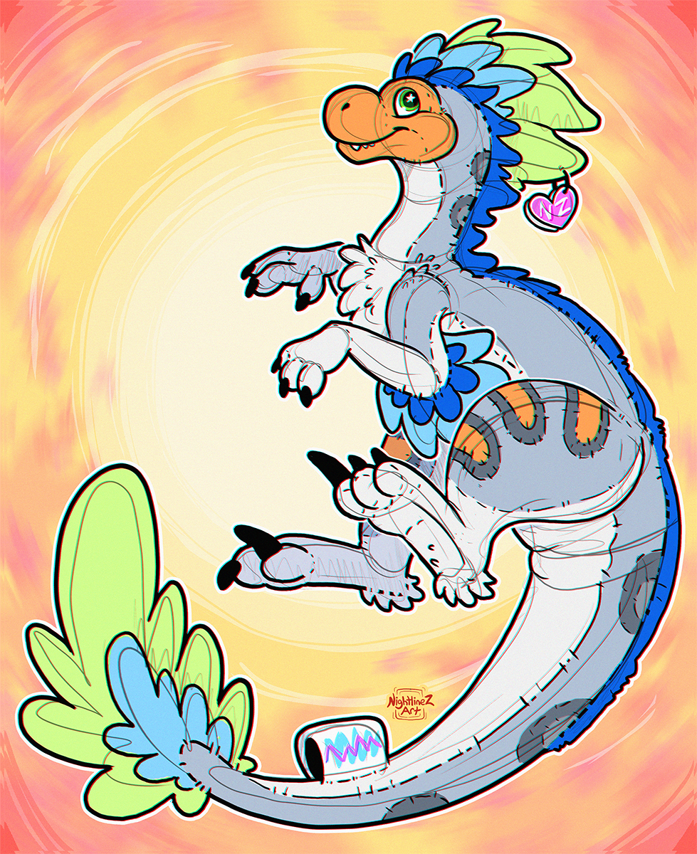 Nightlinez's tweet photo. 🧸 🦖 Patreon sketch for @plushderg of @PyriteRaptor 🦖 🧸 
https://t.co/yOvLqg4cTH https://t.co/e7MtLj1jRC