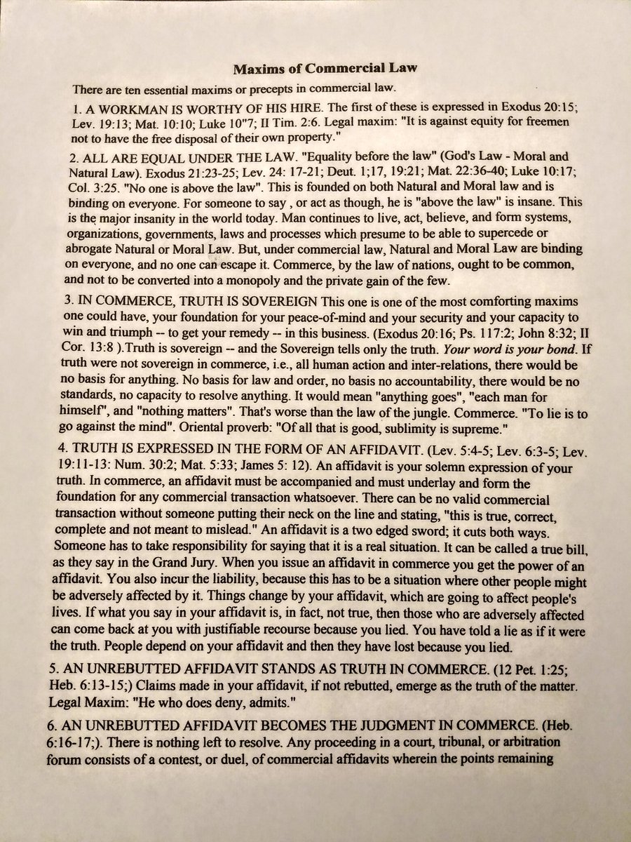 7eyez7's tweet photo. Maxim: 
10 Maxim's Commercial Law ✍️✍️✍️

Man's Laws, a reflection of the highest Laws.
Study this. https://t.co/L7bZM2fyXr