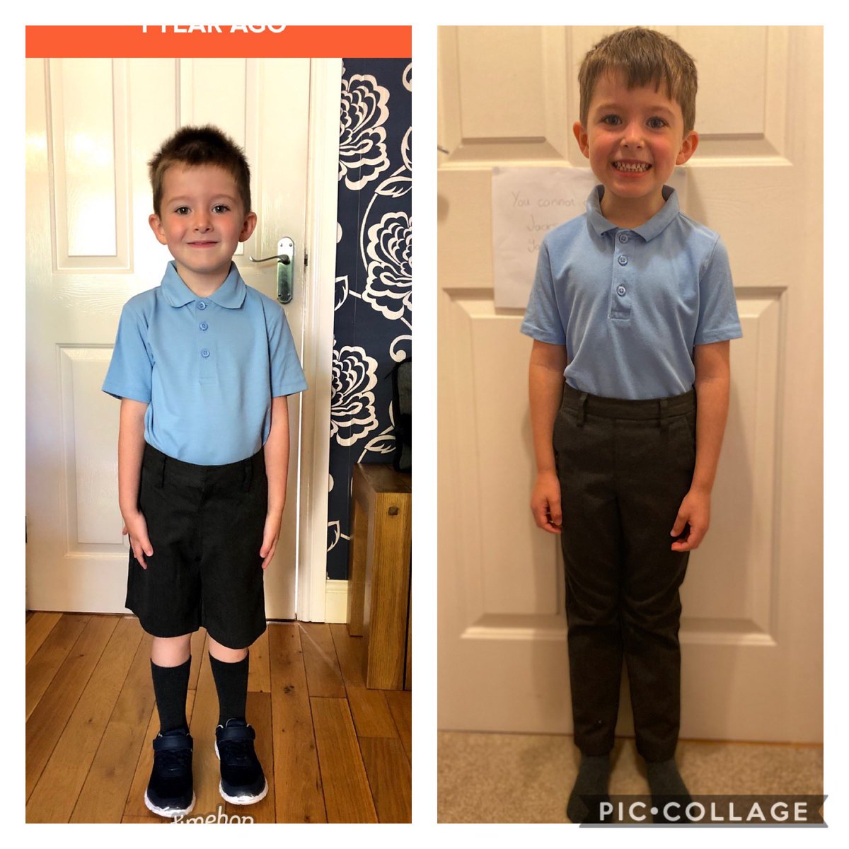actionlees's tweet photo. First and (almost) last day in reception. He’s grown so much must be those school dinners @MapplewellSch @MapplewellPSVT https://t.co/1RQ8oC7PEC